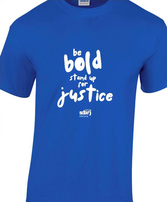 Be Bold Neon Blue Unisex Tee