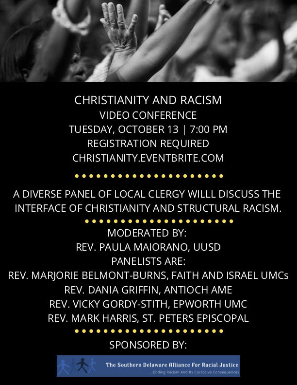 SDARJ October Town Hall: Christianity and Racism