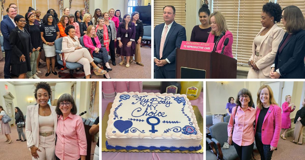 Celebrating the passage of the bill to expand access to reproductive care