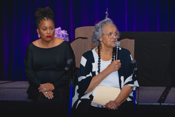 Charlotte King at the Delaware Women's Hall of Fame induction ceremony.