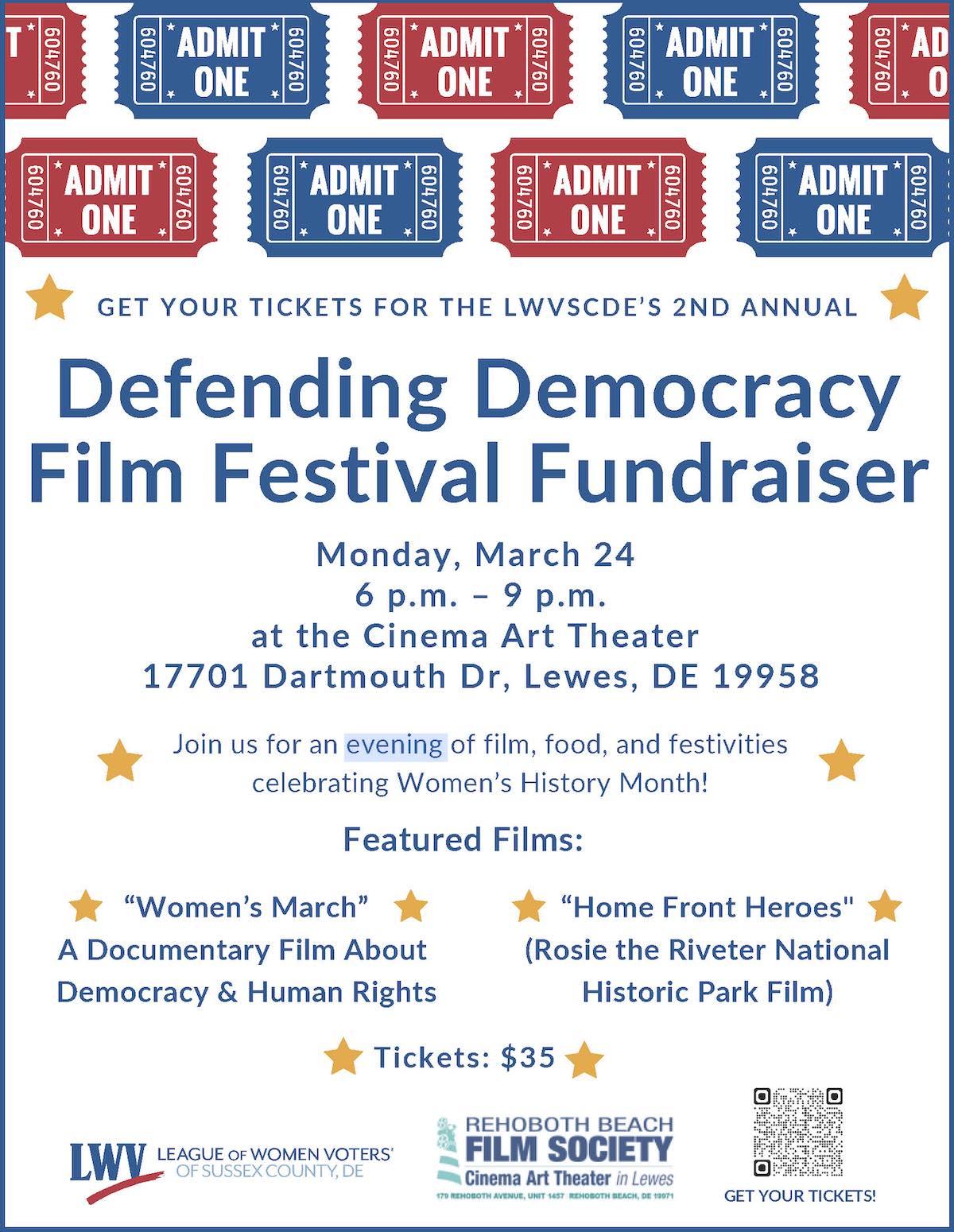 Defending Democracy Film Festival Fundraiser