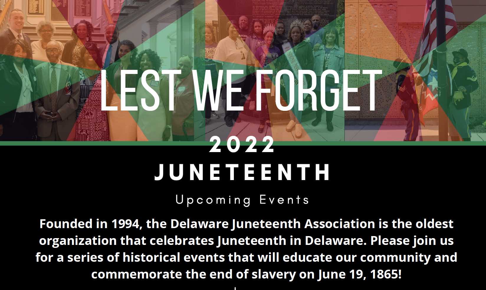 Juneteenth Events from the Delaware Juneteenth Association