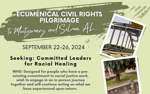 Join the Ecumenical Civil Rights Pilgrimage this September