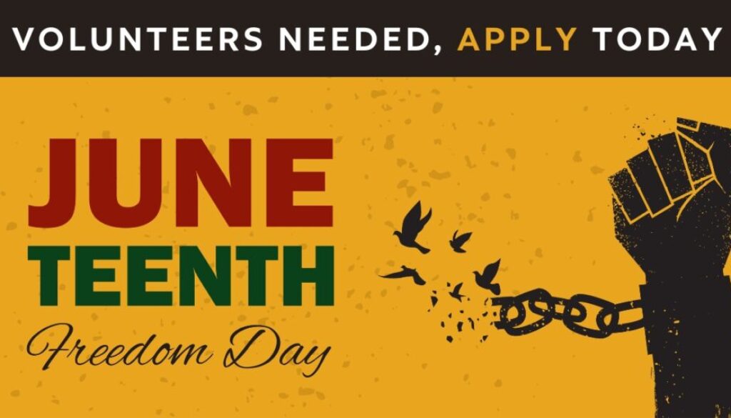 Georgetown Juneteenth Volunteers Needed Georgetown Juneteenth Volunteers Needed