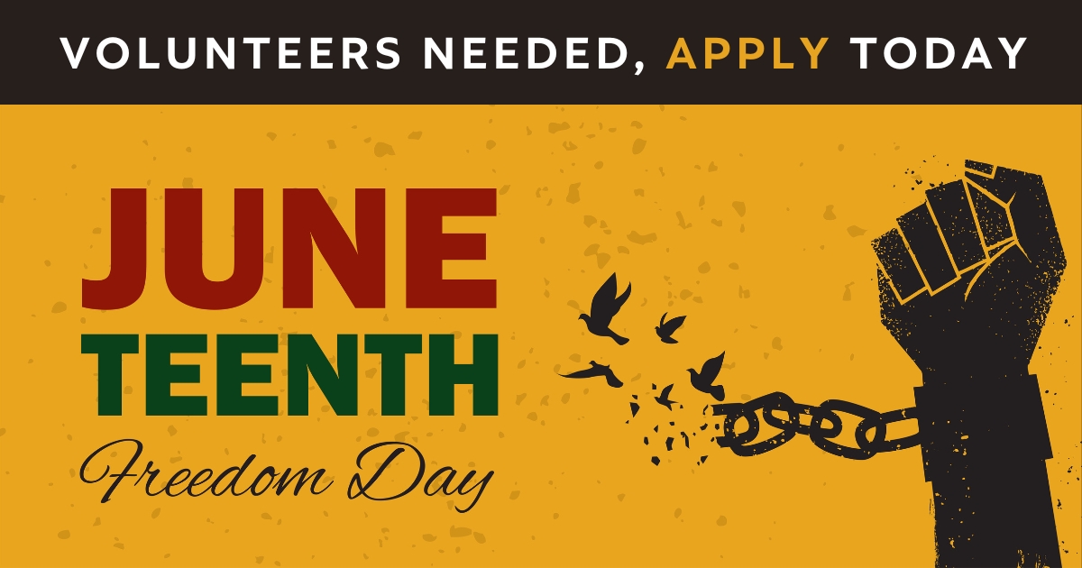 Volunteer on Juneteeth