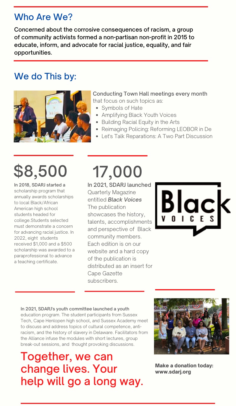 Southern Delaware Alliance for Racial Justice Giving Tuesday