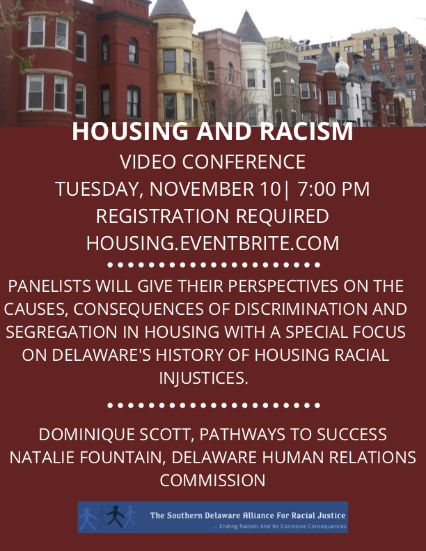 SDARJ November Town Hall meeting: Housing and Racism