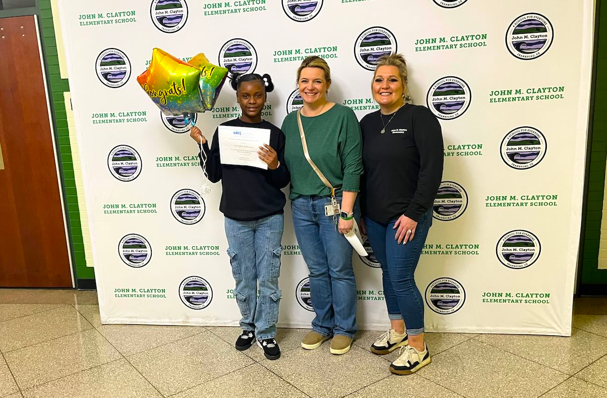 SDARJ African American Achievement Award at John M. Clayton Elementary School