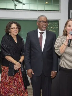 Lewes Public Library was presented a Difference Maker award for its contributions to the community and SDARJ. Shown are (l-r) Maureen Miller, board of commissioners; Rebecca Lowe, adult program coordinator; Joe Lawson, SDARJ executive director; and Library Director Jill DiPaolo.