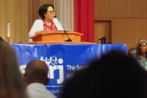 Rebecca Lowe, President of Women’s March Sussex