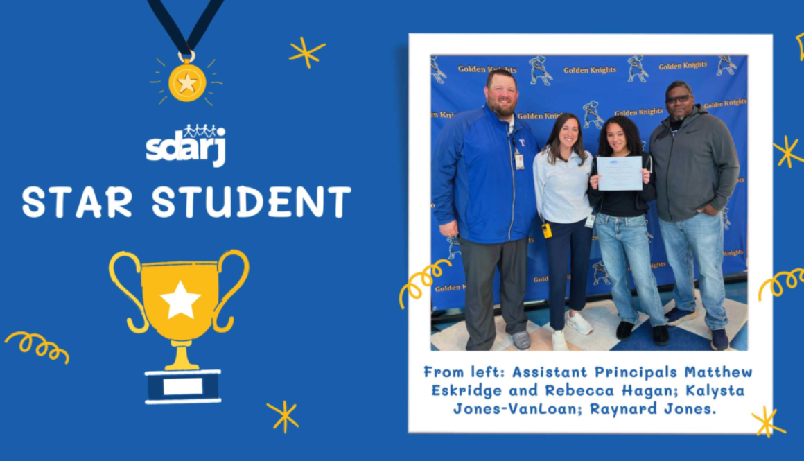 SDARJ Student Award Kalysta Jones-VanLoan at Sussex Central Middle School