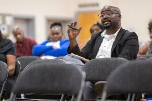SDARJ August 2025 Town Hall Audience member Speaking