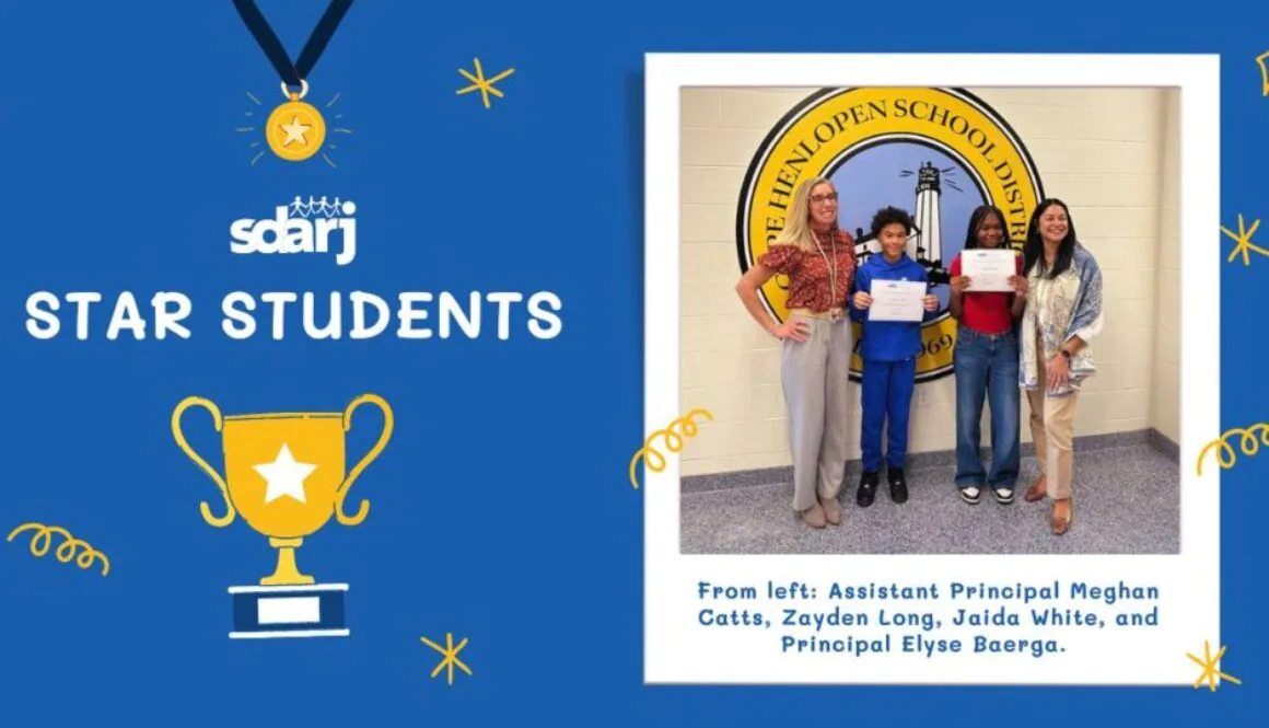 SDARJ Student Award Frederick Thomas Middle School