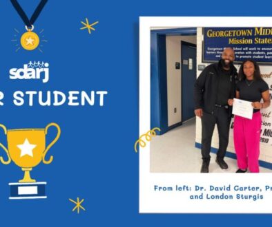 SDARJ Student Award Georgetown Middle School
