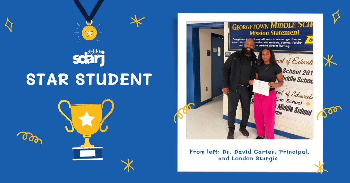 SDARJ Student Award Georgetown Middle School