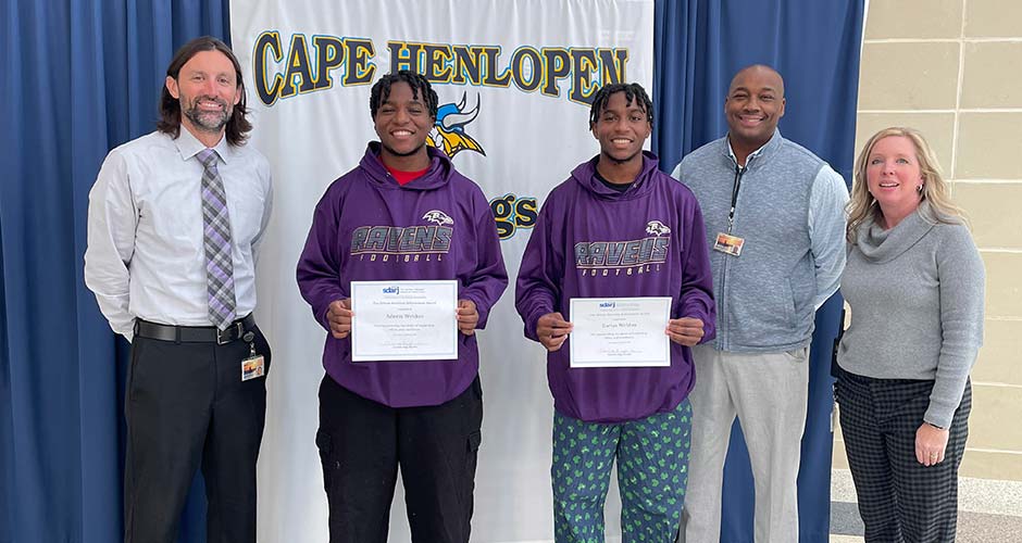 Honoring Cape Henlopen High School students for their leadership, effort, and excellence