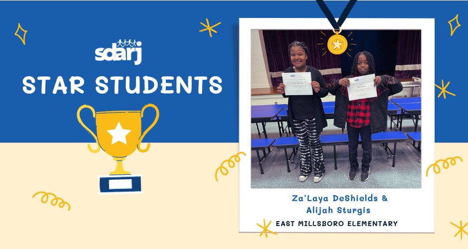 We are honoring East Millsboro Elementary fifth graders Za’Laya & Alijah for their leadership, effort, and excellence