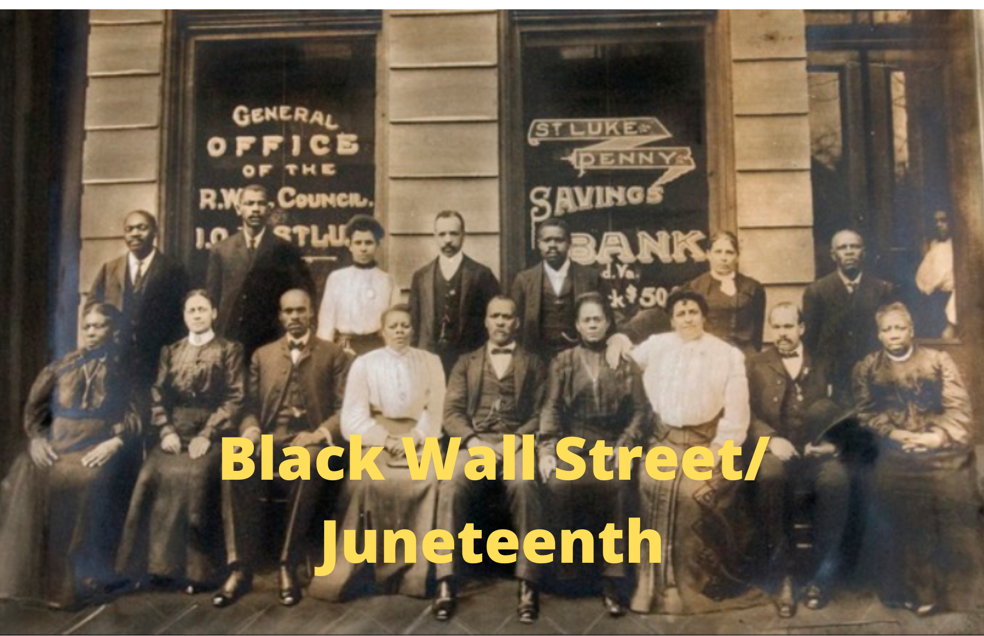 SDARJ Town Hall Meeting: Black Wall Street/Juneteenth