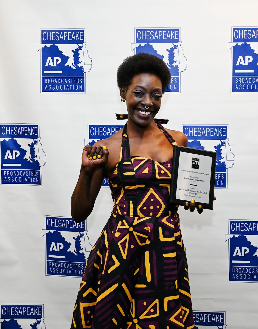 Tierra Williams accepting award