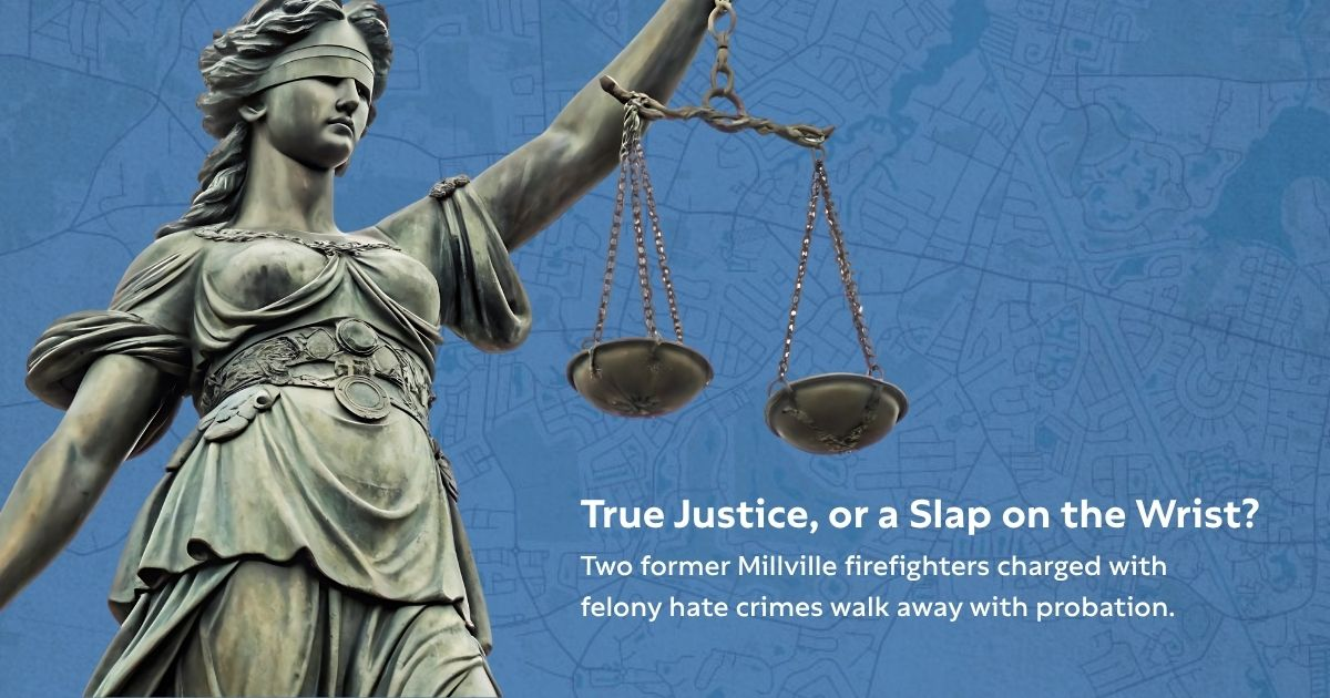 millville firefighters sentencing for hate crime