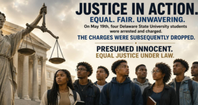 Justice in Action - Delaware State University students