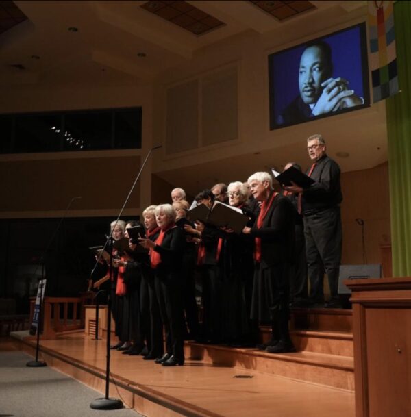 The Praise Choir of the Lewes Friendship Baptist Church sings