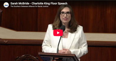 Congresswoman Sarah McBride Honors SDARJ Founder Charlotte King on the House Floor