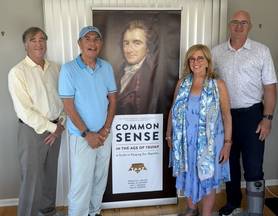 the four authors beside book co Paul Sparrow, Ron Collins, Amy Marasco, Russ Huxtable