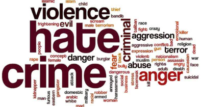 34098319 - hate crime word cloud concept